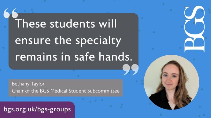 "These students will ensure the specialty remains in safe hands" - quote by Bethany Taylor