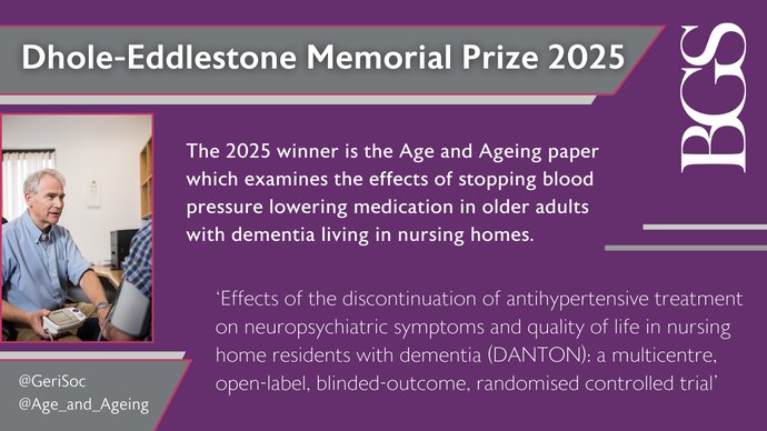 Dhole-Eddlestone Memorial Prize 2025